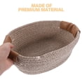 thumbnail image 4 of GETAJGHSD Small Storage Basket Khaki Woven 2Pcs 11X8.7X4.3In, 4 of 7