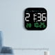 thumbnail image 4 of Reloj despertador Digital Billuyoard LED de pared control remoto verde, 4 of 6