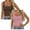 Coffee & Pink, variant on 2 Pack Women Tank Tops Square Neck Fitted Tops 2026 Summer Basic Slim Sleeveless Shirts Casual Cute Travel Vacation Clothes