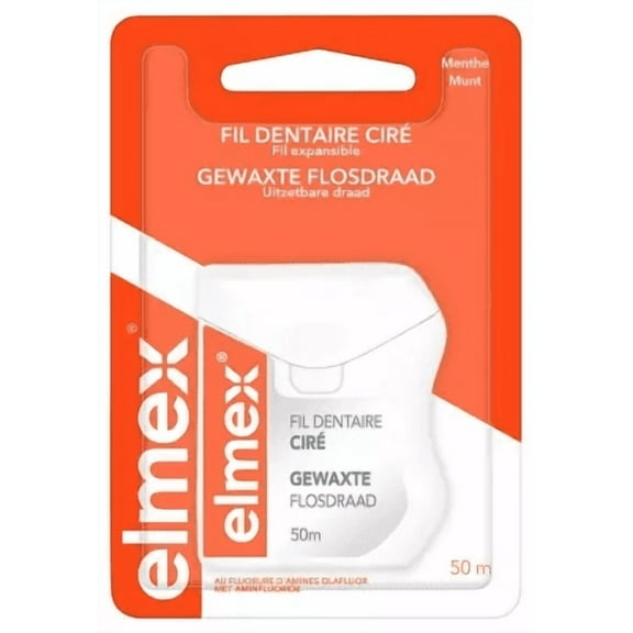 Waxed Dental Floss 50m by Elmex