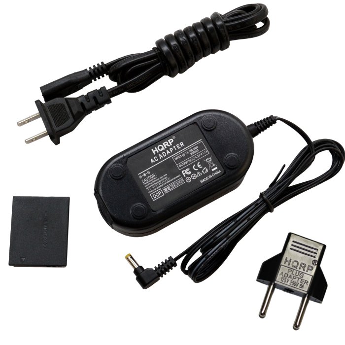 HQRP Kit AC Power Adapter for Canon PowerShot SX540 HS, SX530 HS, SX710