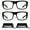 2 Pairs Clear, variant on Bikershades Motorcycle Riding Safety Sunglass Foam Padded Large Fit Wind, Dust and Impact Resistant