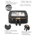 thumbnail image 5 of Small Cosmetic Bag for School Portable Transparent Female Wash Bag Zipper Closure Female Toiletry Bag, 5 of 5