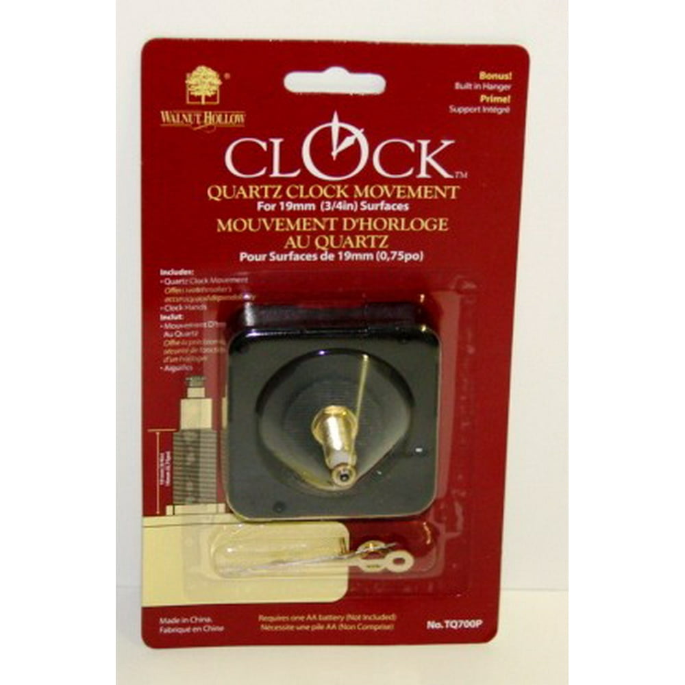 3/4" Shaft Clock Movement w/Hdwe. & Hands