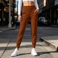 thumbnail image 2 of Hurxie Women's Workout Joggers Pants Lightweight Lounge Leggings Side Pockets Elastic Waistband Tummy control for Yoga, Running, 2 of 7