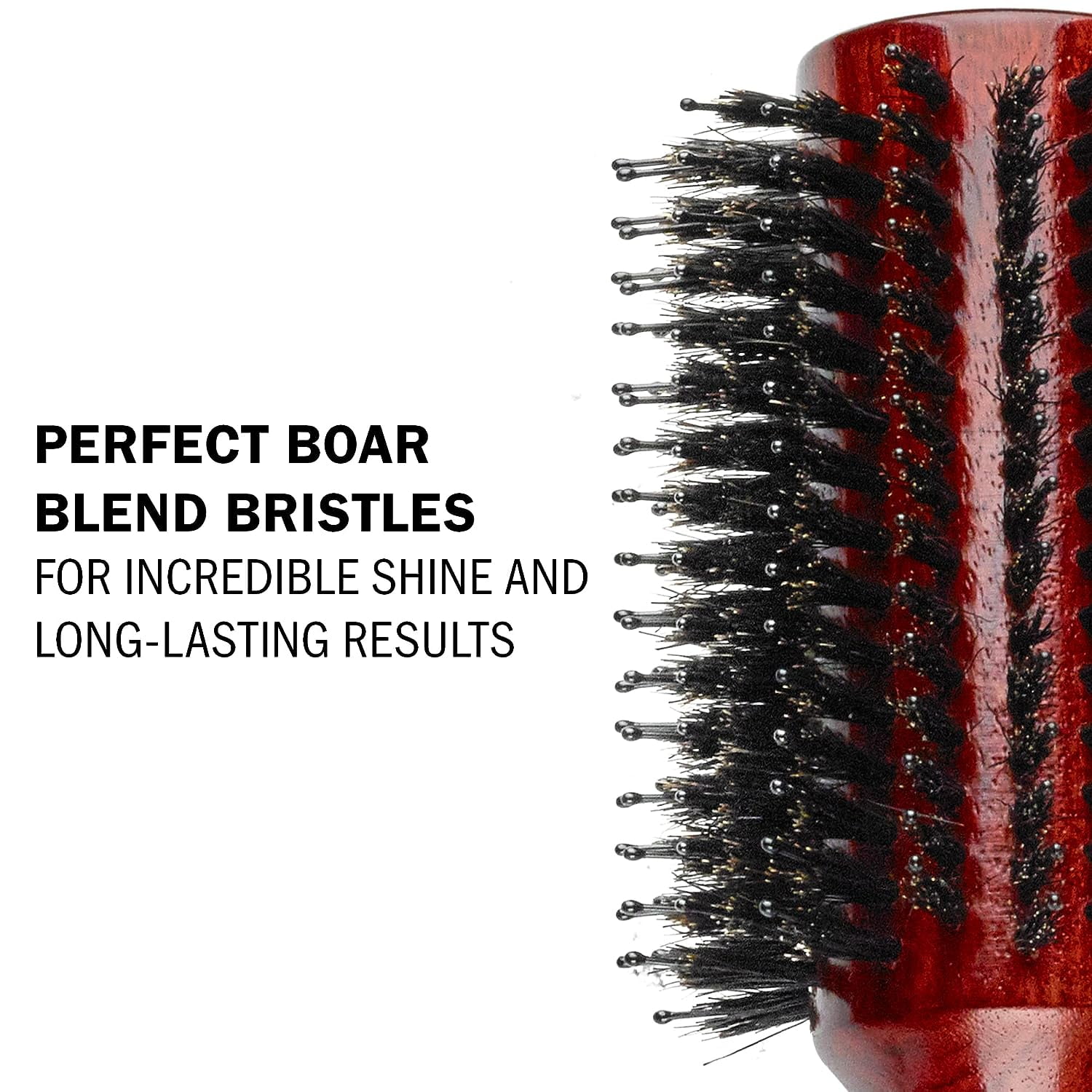 Wigo 100% Boar Bristles All Purpose Brush Shine Enhancer