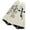 White, variant on Women Star Crosses Pattern Leg Warmers Japanese Fairycore Punk Knitted Long Socks Flared Foot Covers Streetwear