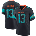 thumbnail image 1 of Maillot de Collection Retraite Miami Dolphins Dan Marino Stadium Bleu Hommes 2025 Rivalries avec Belle Broderie-m, 1 of 2