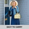 thumbnail image 6 of White Sunflower Drawstring Lunch Bag Women - Drawstring Lunch Bag Insulated for Work Office - Stain-Resistant Large Lunchbags for Women with Multi-Pockets, 6 of 6