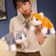 thumbnail image 2 of Muñeco de peluche de gato simulado para niños y niñas, juguete de felpa suave de animales, almohada de gatito blanco y gris, regalo de cumpleaños, decoración de mascotas, 30-65CM311, 2 of 5