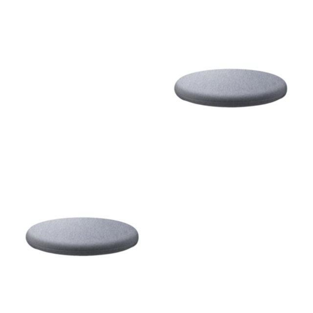 kurtrusly Polyvalent Coussin de Chaise Adapté à Toute Chaise dans la Maison Coussins Ronds Coussins Polyester Siège Coussins de Chaise Coussins Gris Clair 40cm 2Set