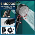 Water Saving High Pressure Shower Head 6 Modes Adjustable Bathroom