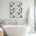 thumbnail image 5 of Canvas Wall Art Blue Gray Spring Floral Canvas Art Print Vintage Botanical Leaf Farmhouse Pictures Wall Decor for Living Room Bedroom Artwork Decorations Stretched Framed Ready to Hang 20"x30", 5 of 9