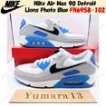 thumbnail image 1 of Nike Air Max 90 Detroit Lions Photo Blue FN6958-102 Men's Size, 1 of 6