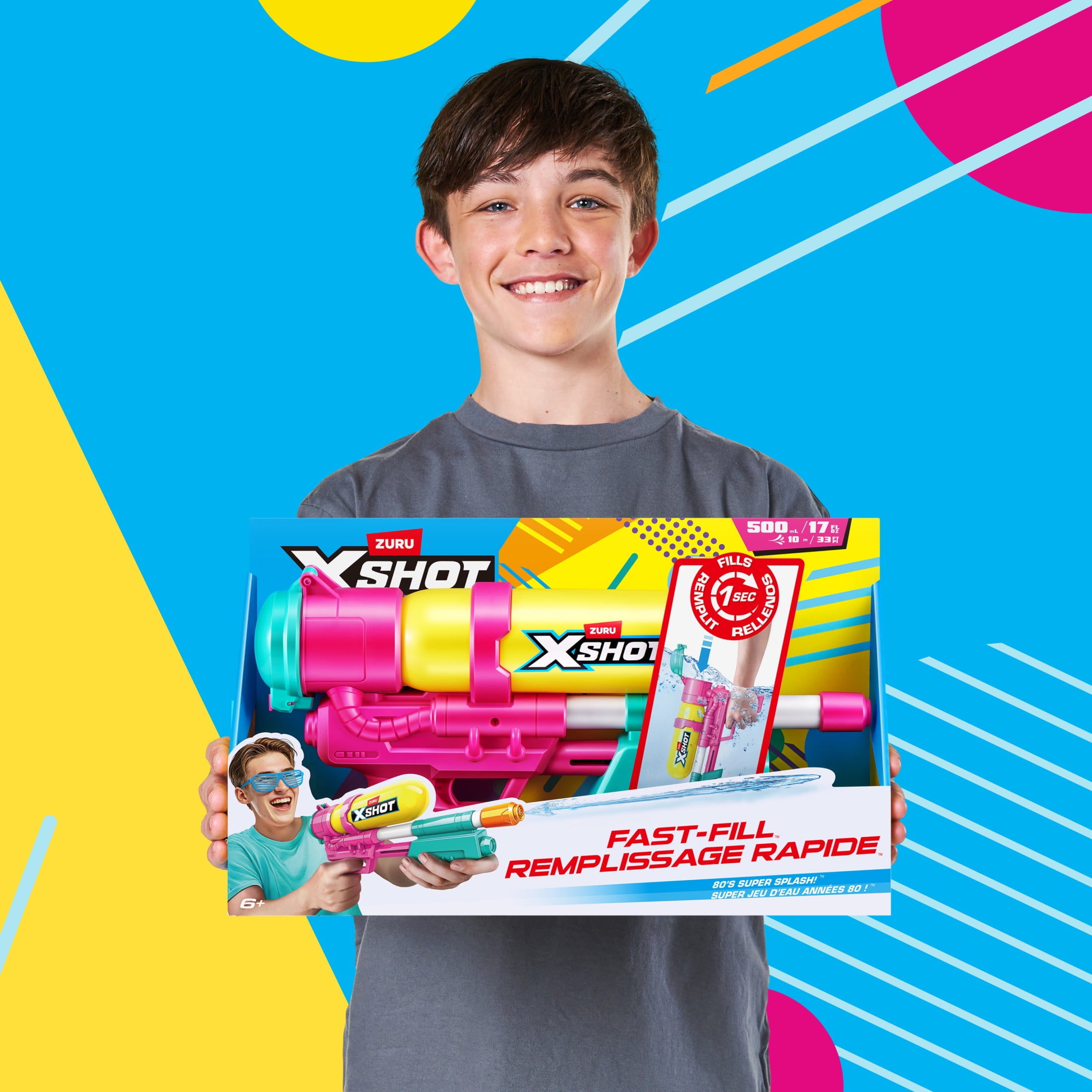 XSHOT Water Fast Fill 80s Super Splash Water Blaster (Yellow) de ZURU