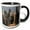 Black/White, variant on 3drose, Singapore, Elevated Skyline View Above Fullerton Hotel, Dawn, 11oz Two-tone Green Mug