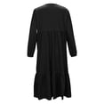 thumbnail image 6 of EnJoCho Girls Summer Maxi Dress Girls Spring Long Sleeve Dresses Girl Casual Maxi Dress with Pockets Kids Formal Party Dress Ruffle Hem Loose Dresses, 6 of 7