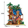 thumbnail image 5 of NICKSUN Tree House Bricks Model Toys Set for Adult, DIY European Century Forest House Building Blocks Street View Sets, Birthday Christmas Gift for Teens (2566 Pieces), 5 of 8