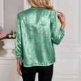 thumbnail image 6 of QHFBli Women Sequin Jacket Glitter Sparkle Open Front Casual Long Sleeve Blazer Coat, 6 of 8