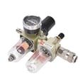 thumbnail image 2 of Compressor Air Filter,Pressure Regulator Trap Pneumatic Oil Water Separator Pump Manual Drainage Supply AC2010-02 ,Long Lasting, 2 of 7