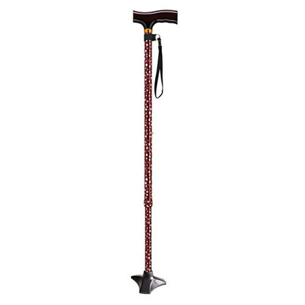 Drive Medical Deluxe Impact Reducing Able Tripod Cane Tip, Black, 3/4