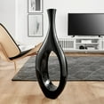 thumbnail image 4 of Trombone Vase // Large Black, 4 of 4