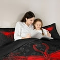 thumbnail image 5 of Homewish Animal Dragonfly 2pcs Bedding Comforter Set for Boys Girls,Gothic Style Twin Comforter Sets,Bohemian Damask Breathable Bedding Set,Ultra Soft Home Decor,Reversible, 5 of 8