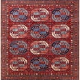 thumbnail image 1 of Ahgly Company Indoor Square Mid-Century Modern Rose Purple Oriental Area Rugs, 5' Square, 1 of 6