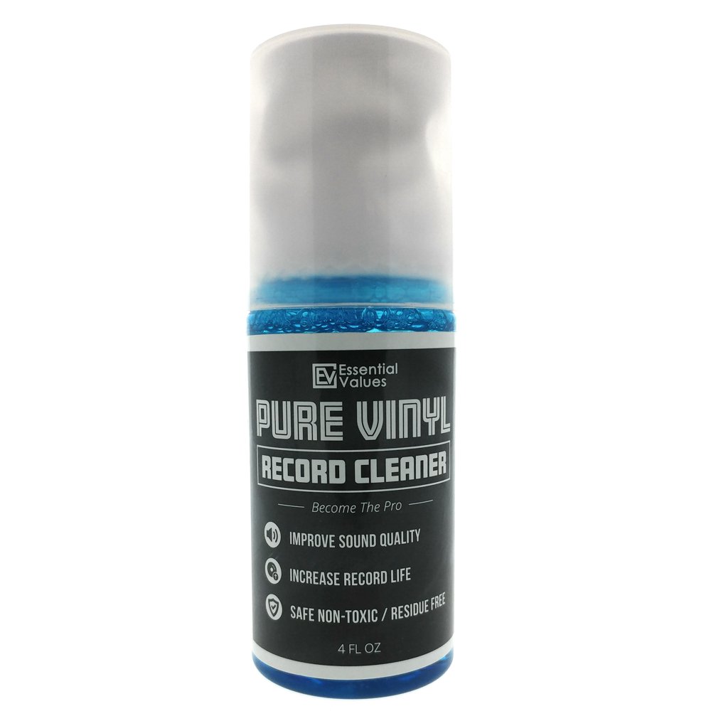 Pure Vinyl Record Cleaner Spray & Micro Fiber Cloth 4OZ By Essential