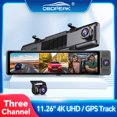 thumbnail image 2 of OBDPEAK UHD 4K 2160P Car DVR 3 Lens Dash Cam 1080P GPS Tracking Video Recorder Dashcam WIFI Phone APP Reverse Image Parking Line, 2 of 5