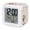 White Red Light Beige, variant on Christmas Digital Alarm Clock for Bedrooms, Smart LED Alarm Clock with 7 Color Changing Night Light, Snowman Snowflake Red Xmas Birds Rustic Silent Wake Up Clocks for Sleep Study Cooking 3.2"x3.2"