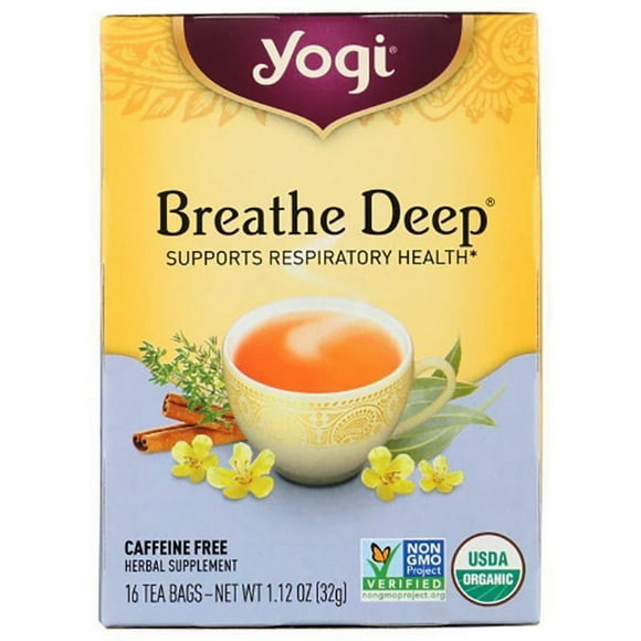 Yogi Tea - Thé Profond Respirant, 16 Sachets, 1.1 oz