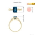 thumbnail image 4 of ANGARA Natural 1.95 ct London Blue Topaz Infinity Twist Ring in 14K Yellow Gold for Women (Size-8x6mm) | November Birthstone, Anniversary, Jewelry Gift for Women | Natural London Blue Topaz Ring, 4 of 9