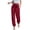 Red, variant on Summer Yoga Pants for Women Straight Leg Trousers Crossover High Waist with Pockets Petite/Regular/Tall Loose Stretch Casual Lounge Pants Khaki L