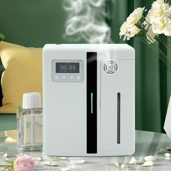 Gcvizuso Essential Oil Diffuser, Aroma Diffuser, Oil Diffuser Oil Capacity 160ml Waterless Oil Diffuser For Home Store Hotel Large Room Office Quiet