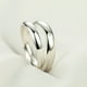 thumbnail image 3 of Anillo de acero inoxidable para hombres y mujeres, Anillo de banda de moda simple, Anillo elegante y versátil para parejas, Joyería de acero que no se desvanece, Diseño de ajuste cómodo, Acabado, 3 of 7