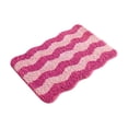 thumbnail image 2 of MMJ Bathroom Rugs Wave Pattern Bath Mat 15.7x23.6in Soft Absorbent Non Slip Shower Floor Rug, 2 of 7