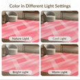 thumbnail image 7 of ODIKA 6'x9' Washable Area Rug Shaggy Inspired Subtle Tonal Gradient Look Minimalist Pink Solid Refined for Family Room, Living Room, Master Bedroom, Non-Slip, Easy Care, 7 of 7
