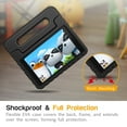 thumbnail image 6 of Fintie Shockproof Case for Samsung Galaxy Tab A 8.0 2019 Without S Pen (SM-T290 Wi-Fi, SM-T295 LTE) Model , Light Weight Convertible Kiddie Series Handle Stand Kids Friendly Cover, Black, 6 of 7