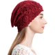 thumbnail image 1 of Women Cotton Crochet Slouchy Beanie Hat Handmade Knit Summer Skull Cap, 1 of 5