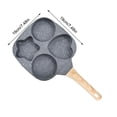 thumbnail image 3 of Non Sticking Frying Pan Wheat Rice Non Stick Pan, Hamburger Frying Pan, Thickened and Deepened Bottom, Flat Bottomed Induction Cooker, Mini Frying Pan Non Stick Frying Pan, 3 of 6