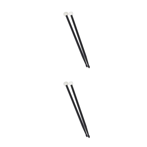 Greeniant Baquetas de timbales multicolores, accesorios de instrumentos de percusión clásicos, práctica de tocar el tambor, martillo, estudiantes, Negro 2piezas Greeniant  CBP499417
