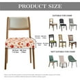 thumbnail image 6 of SEANATIVE Thanksgiving Chair Covers for Dining Room Maple Leaf Square Dining Chair Seat Covers with Elastic Bottom 2 PCS Universal Pumpkins Dinning Chair Upholstered Cover Kitchen Accessories, 6 of 7