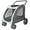 Grey, variant on HTLPET Foldable Pet Jogger Stroller for Large Dogs up to 110 lbs, Universal Wheel Dog Stroller for Single or Multiple Medium and Large Dogs