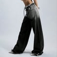 thumbnail image 5 of Womens Baggy Jeans Wide Leg Denim Pants Y2k 90s Vintage Hip Hop Loose Long Trousers Streetwear Black L, 5 of 9