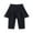 Black, variant on 3-11T Girls Leggings Pants with Tutu Skirts Skinny Kids Culottes Footless Tights Knee-Length