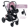 thumbnail image 4 of Carriola Para Bebé Prinsel Set Gamma Lx Con Portabebé Rosa, 4 of 10