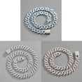 thumbnail image 4 of Fashionable Iced Outs Cuban Link Chain Necklace Hip Hop Fashion Jewelry Accessory for Trendy Women and Men, 4 of 9