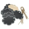 thumbnail image 2 of Tachiuwa 5x10 Pieces Wooden Hanging Tags Chalkboard Message Blackboard Wedding 5 Pcs, 2 of 8