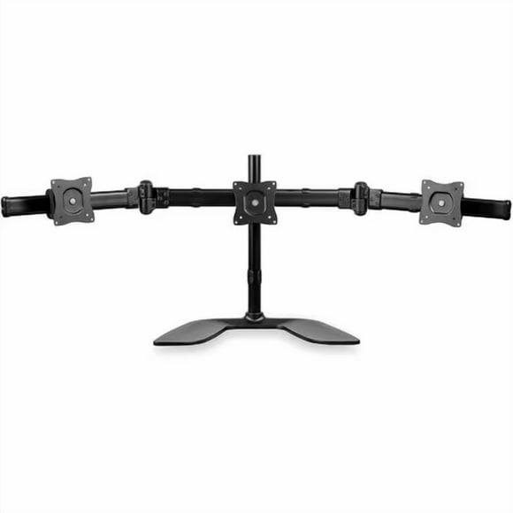 StarTech Triple Monitor Stand, Crossbar, Steel & Aluminum, For VESA Mount Monitors up to 27"(17.6lb/8kg), Monitor Stand, 3 Monitor Arm